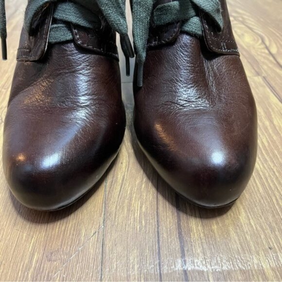 Frye Miranda Lace Heels Booties in Brown Women Size 7.5M - Picture 4 of 9